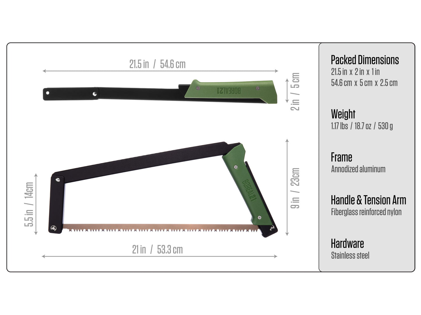 Agawa Gear BOREAL21 Folding Saw