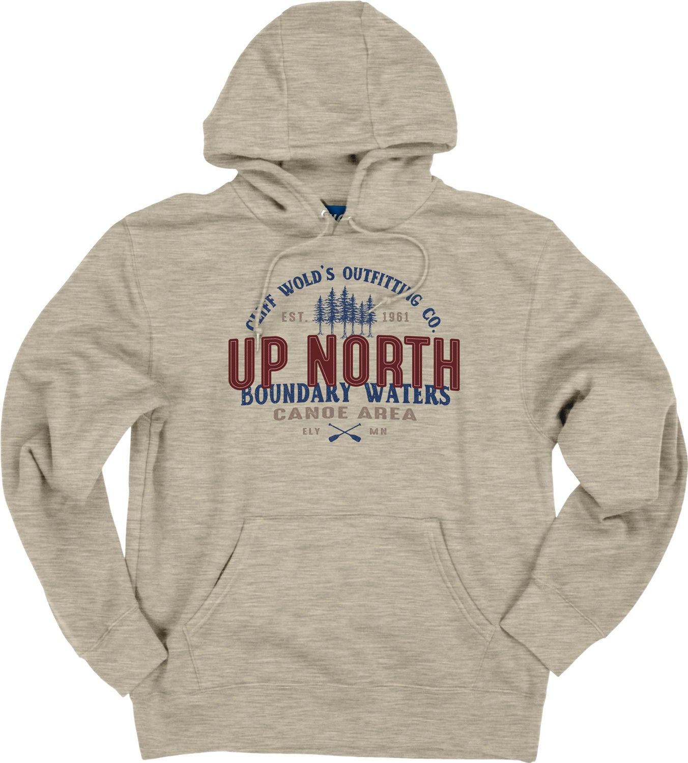 Hooded Sweatshirt Affluential Pines/Paddles