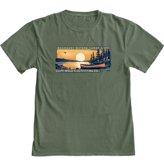 T-Shirt Ferrier Lake/Pines/Canoe