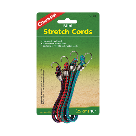 Coghlan's Mini Stretch Cords - 10" - 4 Pack