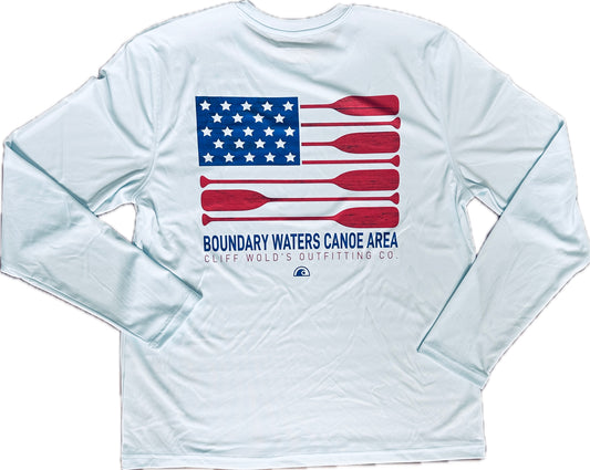 Long Sleeve Sun Shirt Board Flag Paddles