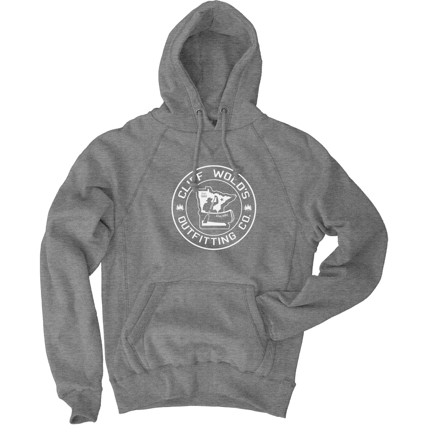 Hooded Sweatshirt Cliff Wold's Logo (Gunmetal)