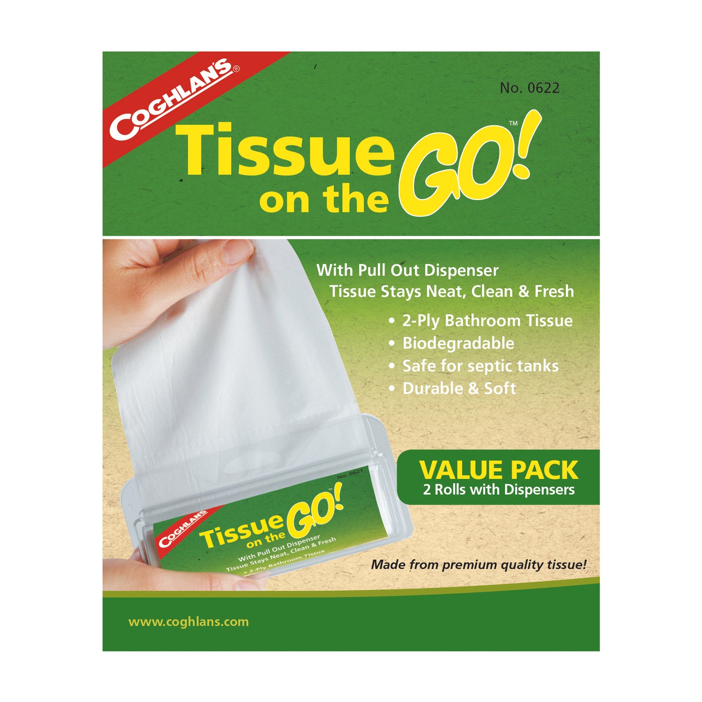 Coghlan's Tissue on the Go (2 Pack)