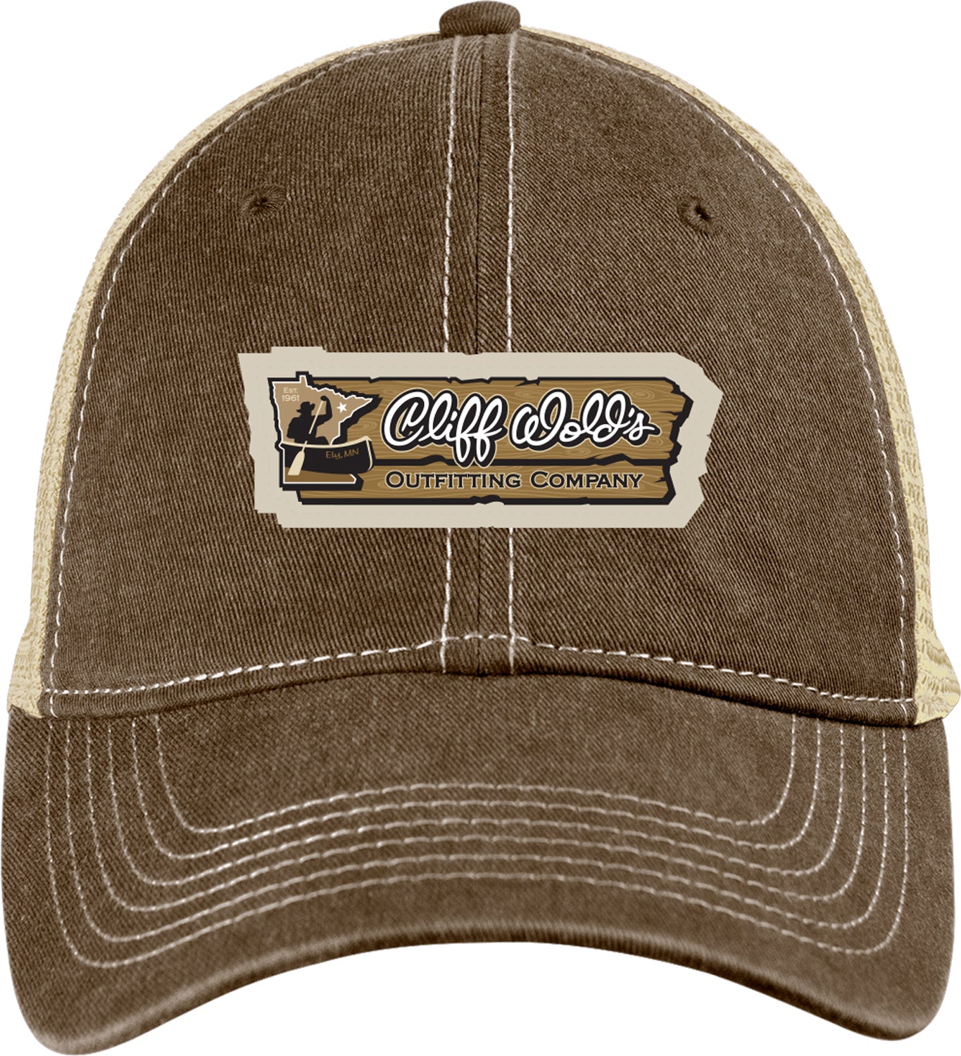 Hat Cliff Wold's Scout Trucker, Coffee Bean/Khaki