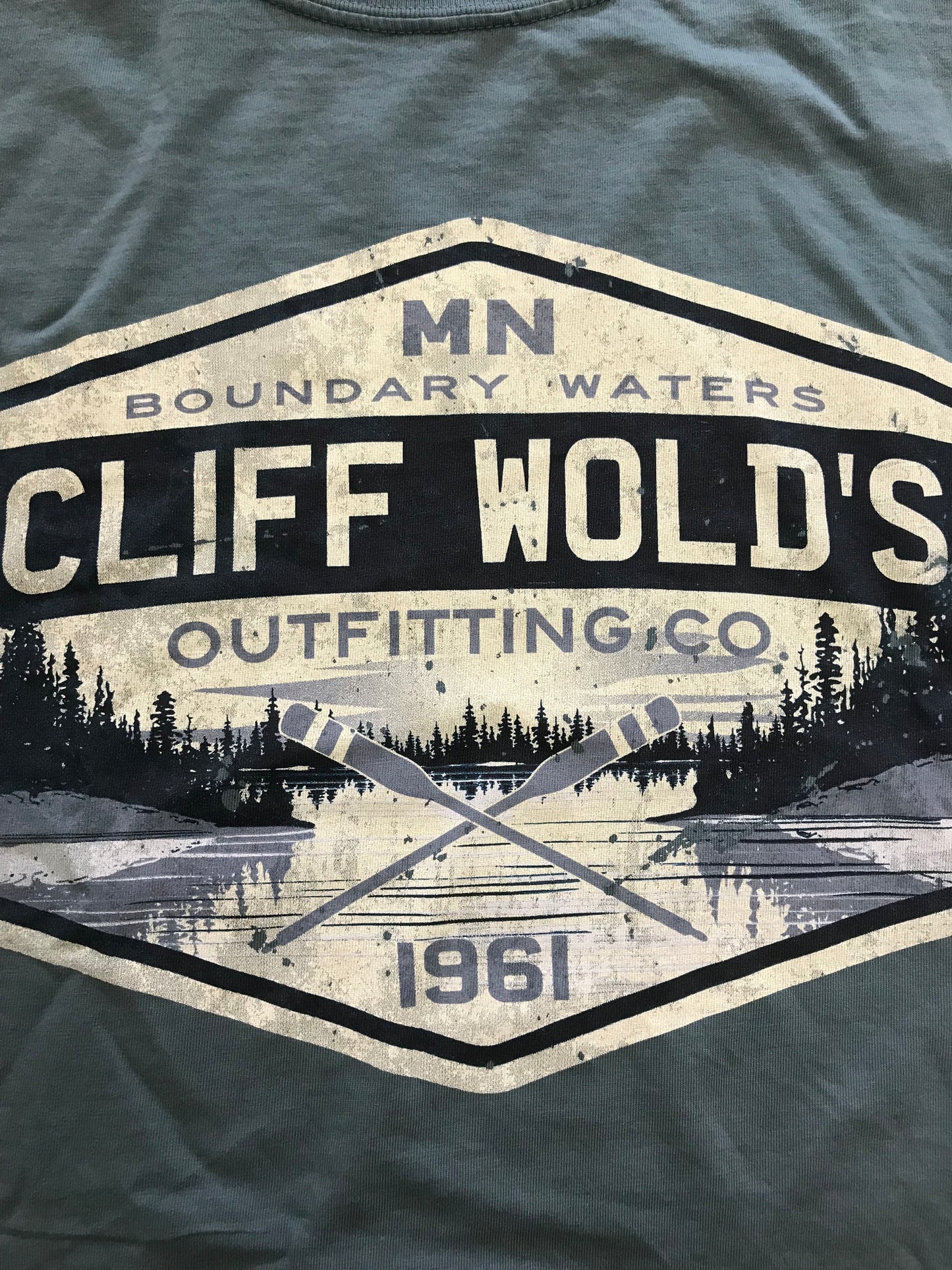 T-Shirt Misfire Lake Crossed Oars